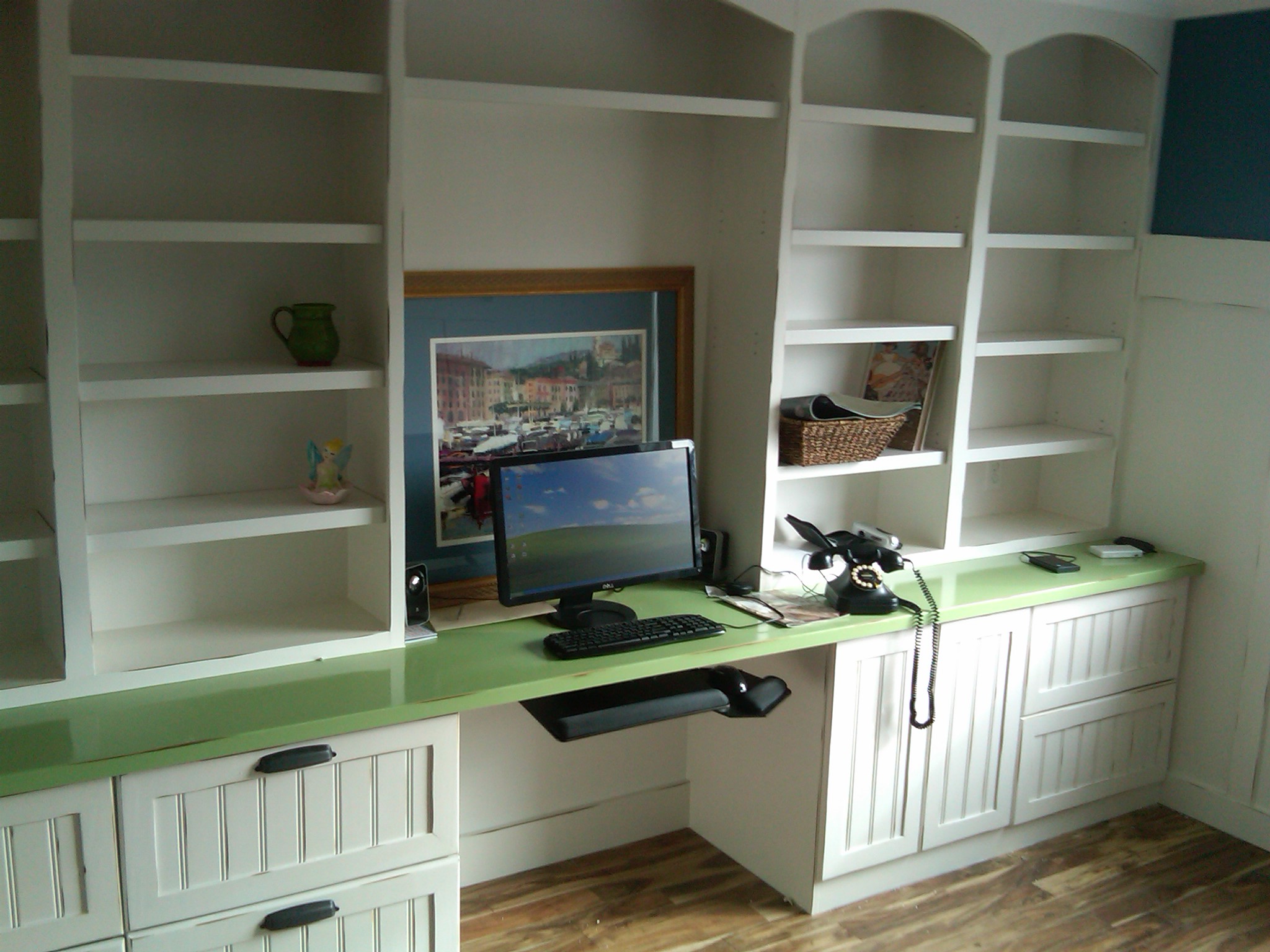 Home Office Desk with Built In